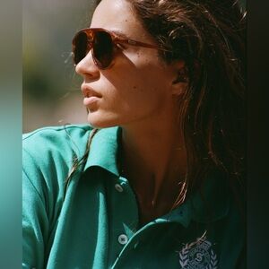Sporty & Rich Aviator Frame N.03 - Sunglasses - Havana